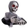 DECORATION HALLOWEEN FAUCHEUSE DE LA MORT TETE DE MORT ANIMATRONIC
