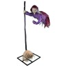 DECORATION HALLOWEEEN SORCIERE VOLANTE ANIMATRONIC 180 CM