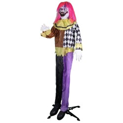 DECORATION HALLOWEEEN CLOWN ONDULANT ANIMATRONIC 160 CM