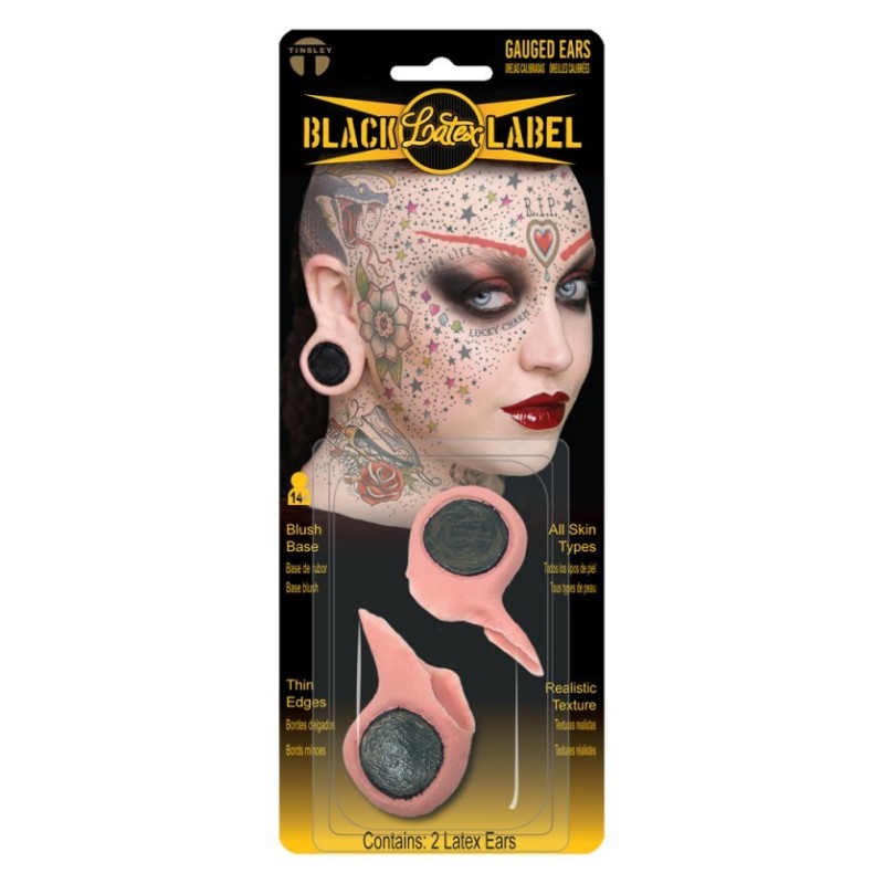 2 LOBES D'OREILLES ECARTEES A COLLER 2 LOBES D'OREILLES ECARTEES A COLLER