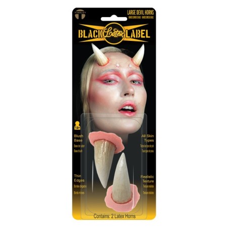 2 CORNES DE DIABLE LARGE LATEX A COLLER