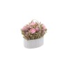 BOUQUET PANIER FLEURS ROSES LINA 8CM X 6CM X 8CM
