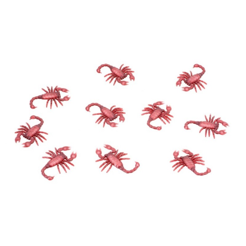 LOT 8 MILLE-PATTES PVC NOIRS 14CM X 3.5CM