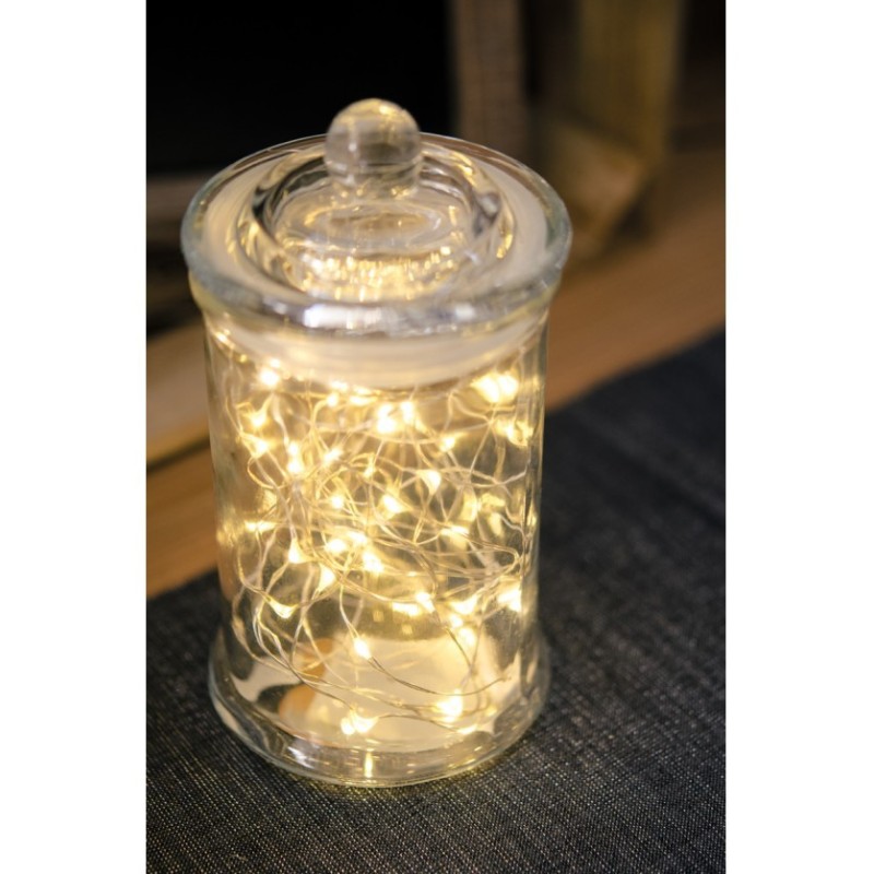 GUIRLANDE 10 MINI LED BLANC CHAUD 1M GUIRLANDE 10 MINI LED BLANC CHAUD 1M