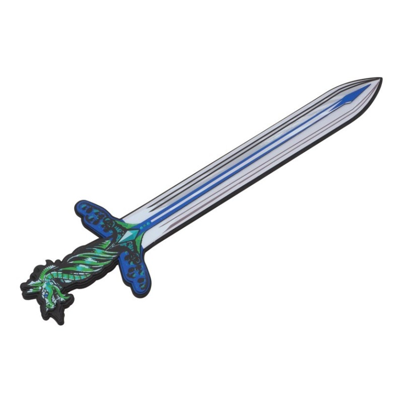 EPEE CHEVALIER DRAGON BLEU EN MOUSSE  EPEE CHEVALIER DRAGON BLEU EN MOUSSE
