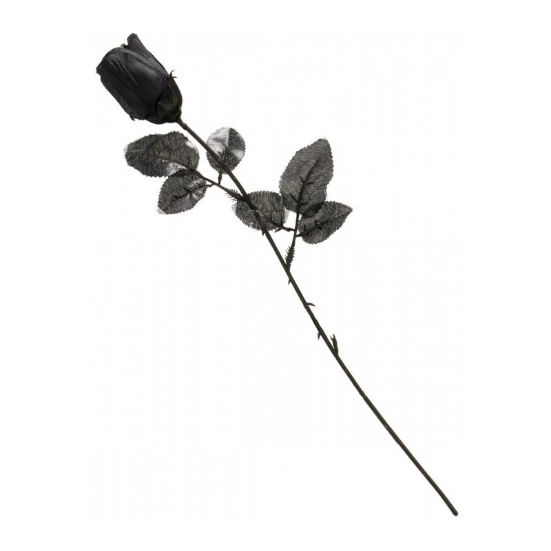 TIGE ROSE NOIRE LUXE HALLOWEEN 66 CM  TIGE ROSE NOIRE LUXE HALLOWEEN 66 CM