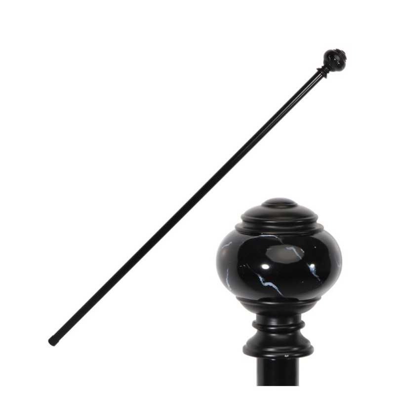 CANNE METAL BOULE EFFET MARBRE 6CM X 95CM