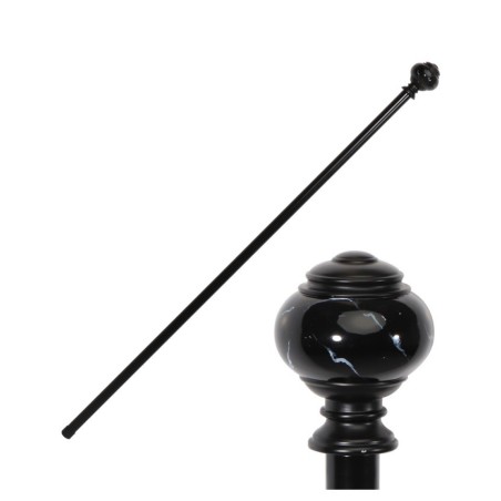 CANNE METAL BOULE EFFET MARBRE 6CM X 95CM