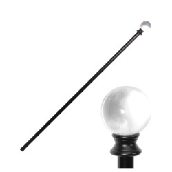 CANNE METAL BOULE DE CRISTAL 6CM X 94.5CM