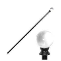 CANNE METAL BOULE DE CRISTAL 6CM X 94.5CM