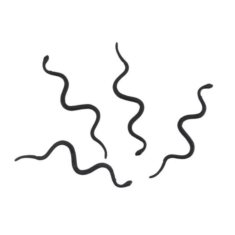 LOT 12 SERPENTS NOIRS 14.5CM