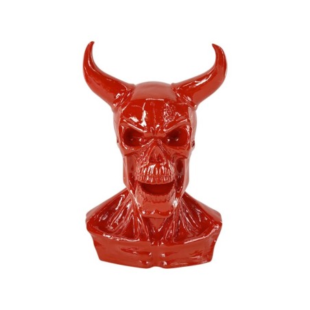 BUSTE DE DIABLE SHINY RED SKULL DEVIL 28CM X 21CM X 39.5CM