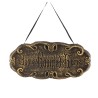 PANCARTE POLYSTYRENE A SUSPENDRE HOME HAUNTED HOME 43CM X 20CM X 3CM