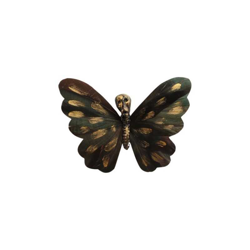 PAPILLON DE FORET TETE DE MORT A PINCER 13.5CM X 2CM X 10CM