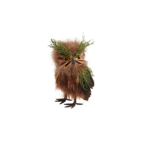 HIBOU DE FORET PETIT 9CM X 8CM X 15CM