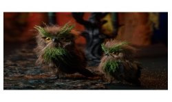 HIBOU DE FORET MOYEN 12CM X 10CM X 20CM