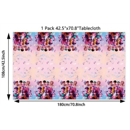 1 NAPPE PLASTIFIEE DEMON HUNTER K POP 180 X 104 CM