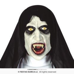 MASQUE LATEX BONNE SOEUR SINISTRE LA NONE HALLOWEEN TAILLE UNIQUE