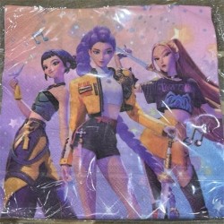 10 SERVIETTES EN PAPIER DEMON HUNTER K POP 33 X 33 CM