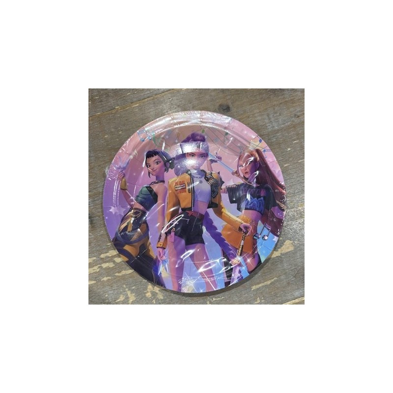 10 ASSIETTES EN CARTON DEMON HUNTER K POP 18 CM 10 ASSIETTES EN CARTON DEMON HUNTER K POP 18 CM