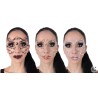 STRASS DE VISAGE AUTOCOLLANT 3 MODELES ALEATOIRES POUR HALLOWEEN STRASS DE VISAGE AUTOCOLLANT 3 MODELES ALEATOIRES POUR HALLOWEEN