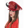 CASQUETTE DIABLE ROUGE SEQUINS PAILLETTES AVEC CORES CASQUETTE DIABLE ROUGE SEQUINS PAILLETTES AVEC CORES