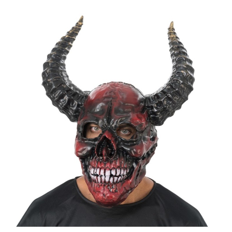 MASQUE MOUSSE SQUELETTE DEMON ROUGE 37CM X 26CM X 53CM MASQUE MOUSSE SQUELETTE DEMON ROUGE 37CM X 26CM X 53CM