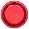 10 ASSIETTES RONDES ROUGE BRILLANT 26 CM 