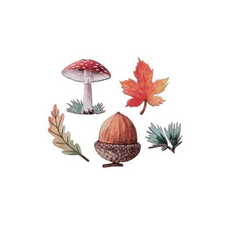 DECORATION CONFETTIS AUTOMNE A PARSEMER