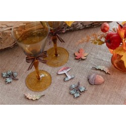 DECORATION CONFETTIS AUTOMNE A PARSEMER
