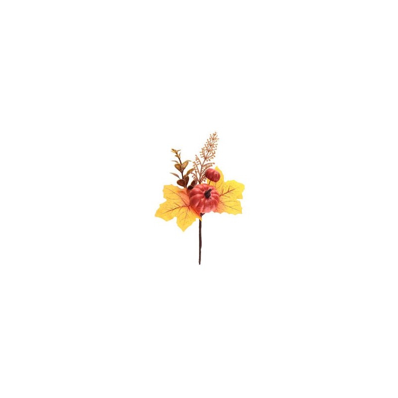 DECORATION  BRANCHE AUTOMNALE ORANGE 16 X 23 CM DECORATION  BRANCHE AUTOMNALE ORANGE 16 X 23 CM
