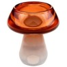 PORTE BOUGIE CHAMPIGNON DIAMETRE 6.5 CM X 9 CM  ORANGE PORTE BOUGIE CHAMPIGNON DIAMETRE 6.5 CM X 9 CM  ORANGE