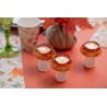PORTE BOUGIE CHAMPIGNON DIAMETRE 6.5 CM X 9 CM  ORANGE PORTE BOUGIE CHAMPIGNON DIAMETRE 6.5 CM X 9 CM  ORANGE