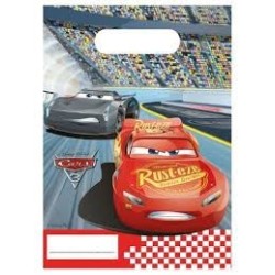 6 SACHETS DE FETES CARS POR CADEAUX + BONBONS