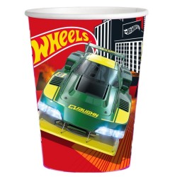 8 GOBELETS EN CARTON HOT WHEELS 