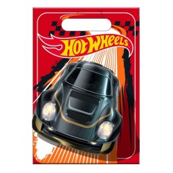 6 SACHETS CADEAUX OU PARTY BAG HOT WHEELS PLASTIFIES