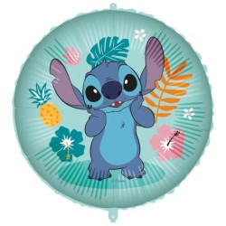 BALLON METALLIQUE STITCH HAWAI ROND 46 CM