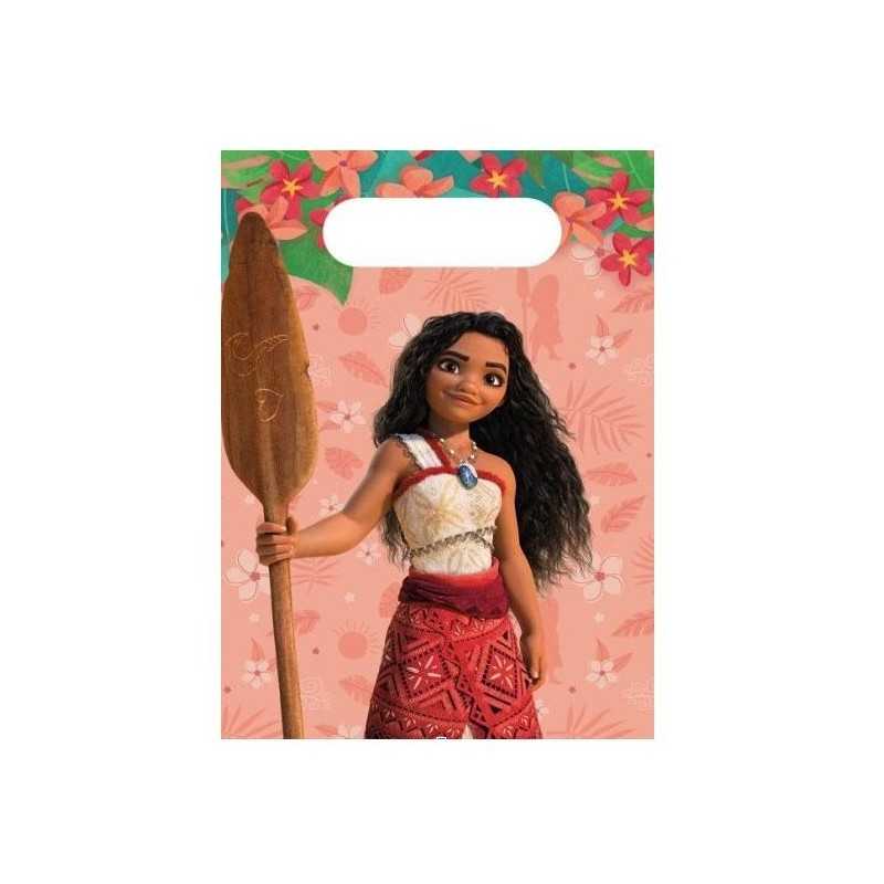 4 SACS A BONBONS VAIANA EN PAPIER