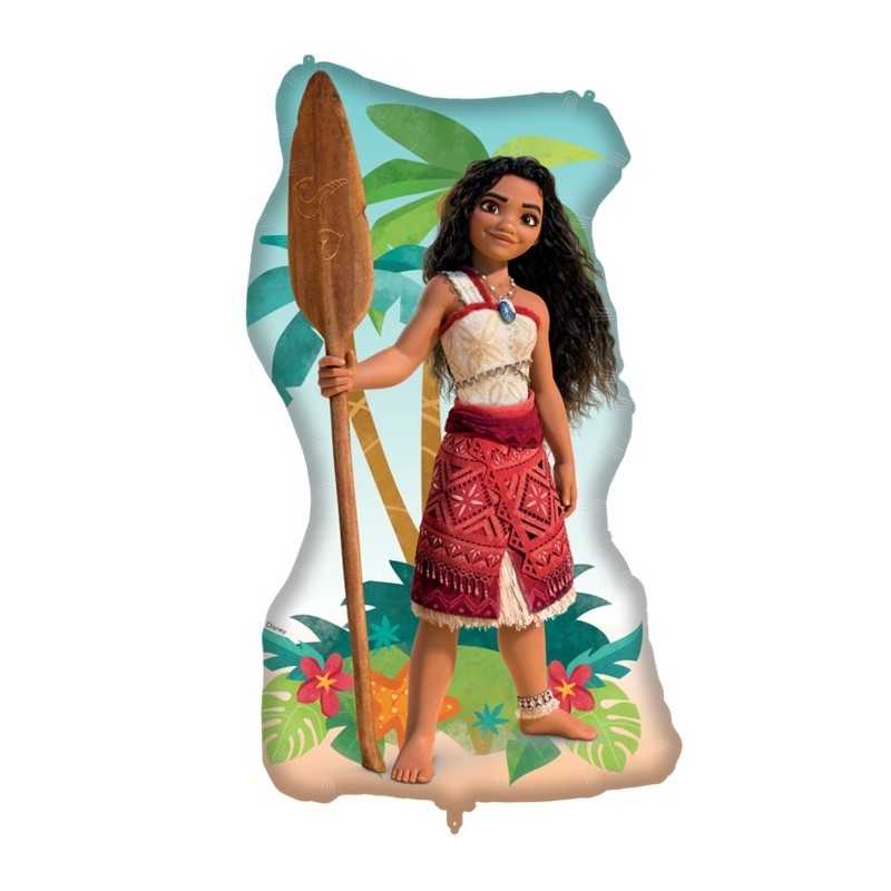 BALLON METALLIQUE PERSONNAGE VAIANA 2 60 X 99 CM