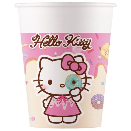20 GOBELETS COMPOSTABLE HELLO KITTY KUROMI 