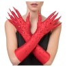 GANTS DIABLESSE DIAMONDS ROUGE 44.5CM X 9.5CM  GANTS DIABLESSE DIAMONDS ROUGE 44.5CM X 9.5CM