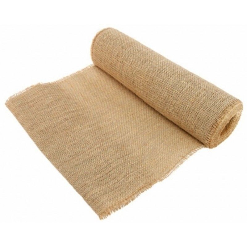 CHEMIN DE TABLE JUTE NATURELLE 28 CM X 5 M  CHEMIN DE TABLE JUTE NATURELLE 28 CM X 5 M