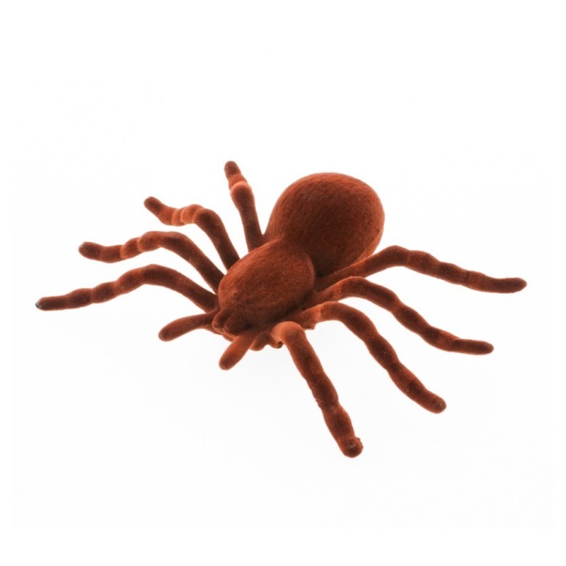 ARAIGNEE BRUNE FLOQUEE 18CM X 11.5CM X 3.5CM ARAIGNEE BRUNE FLOQUEE 18CM X 11.5CM X 3.5CM