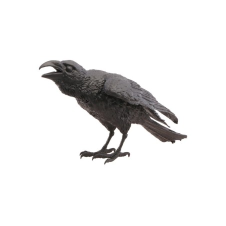 CORBEAU NOIR MOUSSE 26CM X 13CM X 12CM