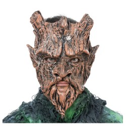 MASQUE MOUSSE SORCIER DE FORET OU TRONC D'ARBRE 27 CM X 12 CM X 31 CM 