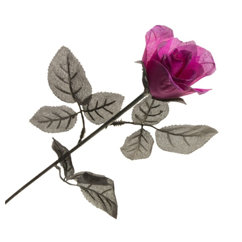 TIGE ROSE VIOLETTE HALLOWEEN 65 CM  TIGE ROSE VIOLETTE HALLOWEEN 65 CM