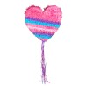 PINATA COEUR A TIRER OU A TAPER ROSE VIOLET ET BLEU PINATA COEUR A TIRER OU A TAPER ROSE VIOLET ET BLEU