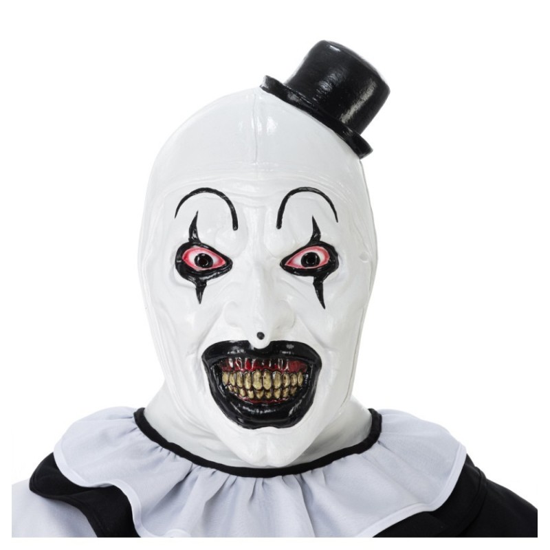 MASQUE LATEX DELUXE ART LE CLOWN - TERRIFIER® 22CM X 30CM X 32CM MASQUE LATEX DELUXE ART LE CLOWN - TERRIFIER® 22CM X 30CM X 32CM