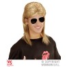 PERRUQUE MULLET BLONDE CENDREE + LUNETTES PILOTE PERRUQUE MULLET BLONDE CENDREE + LUNETTES PILOTE