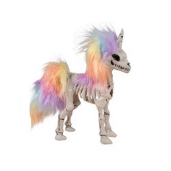 DECORATION SQUELETTE LICORNE 21 CM 